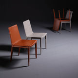 Modern Leather Armless Dining Chair Metal Dining Room Chair for Home Use Clearhalo ' kitchen&dining_furn' 'Dining Chairs' 'Dining Tables & Seating' 'dining_chair' 'furn' 'furn_dining_chair' 'Furniture' 'furniture_dining_chair' 'Kitchen & Dining Furniture' 'kitchen' 1200x1200_a4e4cafa-64c9-49bb-8cce-aa1713e68c50