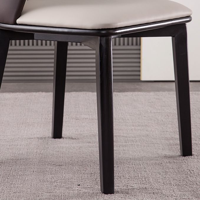 Faux Leather Dining Chairs Wingback Side Chair with Metal Base Clearhalo 'Dining Chairs' 'Dining Tables & Seating' 'dining_chair' 'furn' 'furn_dining_chair' 'Furniture' 'Kitchen & Dining Furniture' 1200x1200_a4e4eafa-1669-4397-a96f-7ee35860aef5