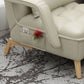Chaise d'accent tissu de salon pliable contemporain chai avec coussin