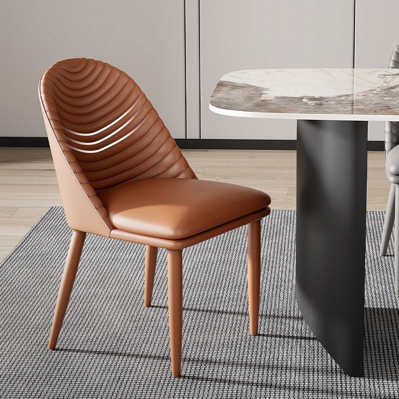 Modern Contemporary Dining Room Side Chairs Metal Parsons Chair Clearhalo ' kitchen&dining_furn' 'Dining Chairs' 'Dining Tables & Seating' 'dining_chair' 'furn' 'furn_dining_chair' 'Furniture' 'furniture_dining_chair' 'Kitchen & Dining Furniture' 'kitchen' 1200x1200_a4e635a4-9a46-49b3-bbac-fa65c57fdefb