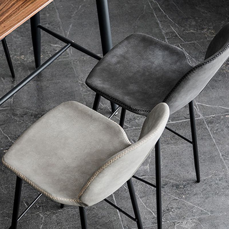 Contemporary Faux Leather Bar Stool 41.5" Indoor Barstool (Set of 2) Clearhalo 'Bar Furniture' 'Bar Stools' 'bar_stools' 'furn' 'furn_bar_stools' 'furniture_bar_stools' 'Kitchen & Dining Furniture' 'kitchen&dining_furn' 'kitchen' 'kitchen_furn' Furniture' 1200x1200_a4e7bcf0-5860-4583-bbac-cfab994af125