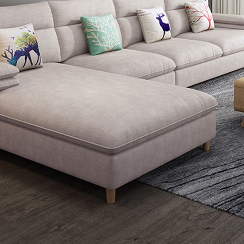 40.94 " H Pillow Top Arm Cotton Blend Sofa & Chaise for Living Room Clearhalo 'furn' 'furn_sectionals' 'Furniture' 'Living Room Furniture' 'Sectionals' 1200x1200_a4e8d6e0-03e1-4e96-b5cc-f88d84de8942