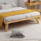 Natural Upholstered Wooden Bed Frame Nordic 13.39" H Platform Bed
