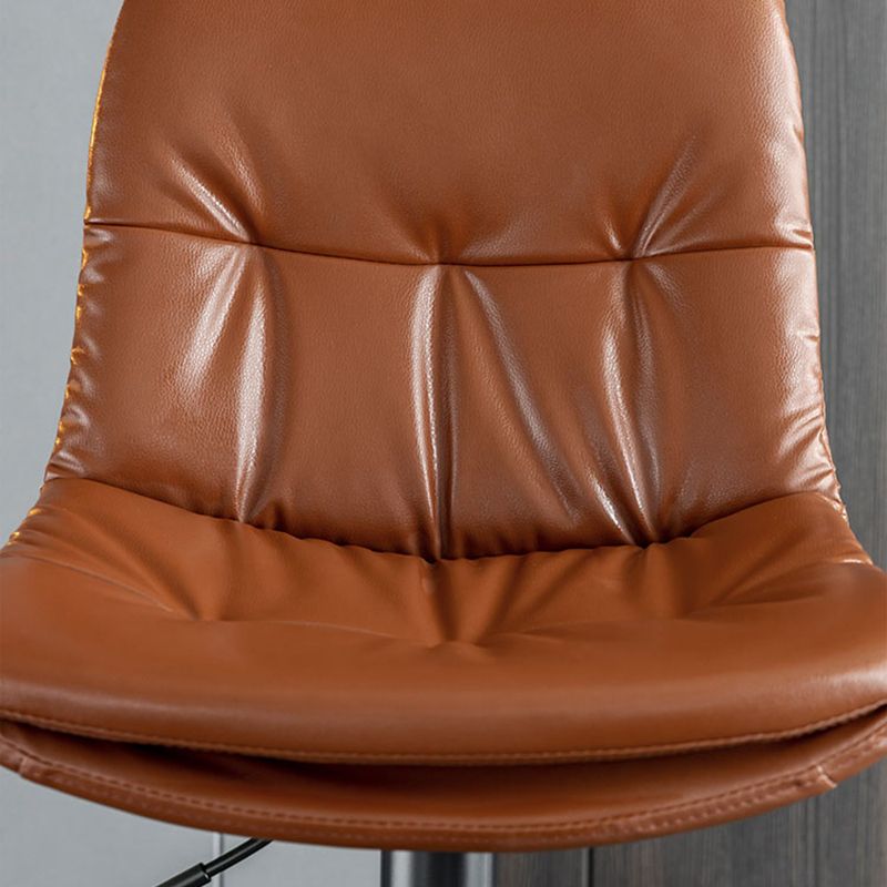 Nordic Metal Adjustable Swivel Barstool Indoor Tall Stool with Leather Seat Clearhalo 'Bar Furniture' 'Bar Stools' 'bar_stools' 'furn' 'furn_bar_stools' 'furniture_bar_stools' 'Kitchen & Dining Furniture' 'kitchen&dining_furn' 'kitchen' 'kitchen_furn' Furniture' 1200x1200_a4eb2e8e-3a9f-4d38-8719-7ad39e89fdd3