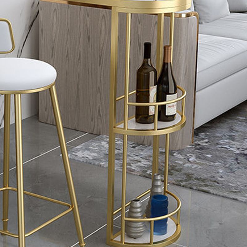 Glam Style 1/2/3 Pieces Bar Table Set Rectangle Bar Table with High Stools for Home Clearhalo 'Bar Furniture' 'furn' 'furn_home_bar_bar_sets' 'Furniture' 'Home Bars & Bar Sets' 'home_bar_bar_sets' 'Kitchen & Dining Furniture' 1200x1200_a4f0f848-ee8c-4c9f-b987-e76ba02fd260
