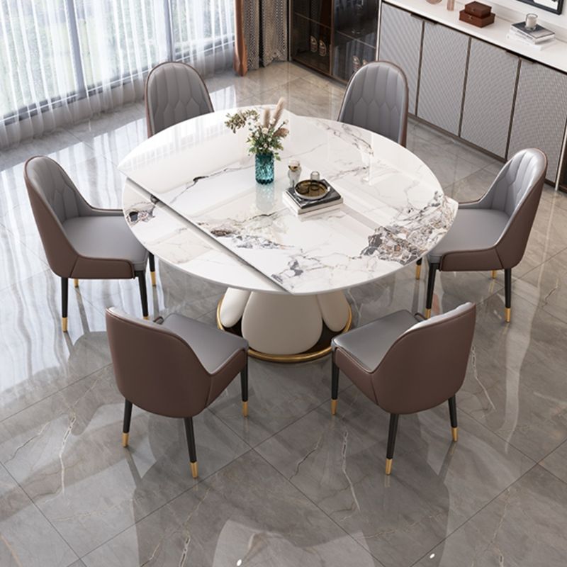 Tavolo da pranzo contemporaneo set da tavolo da pranzo 1/7 pezzi