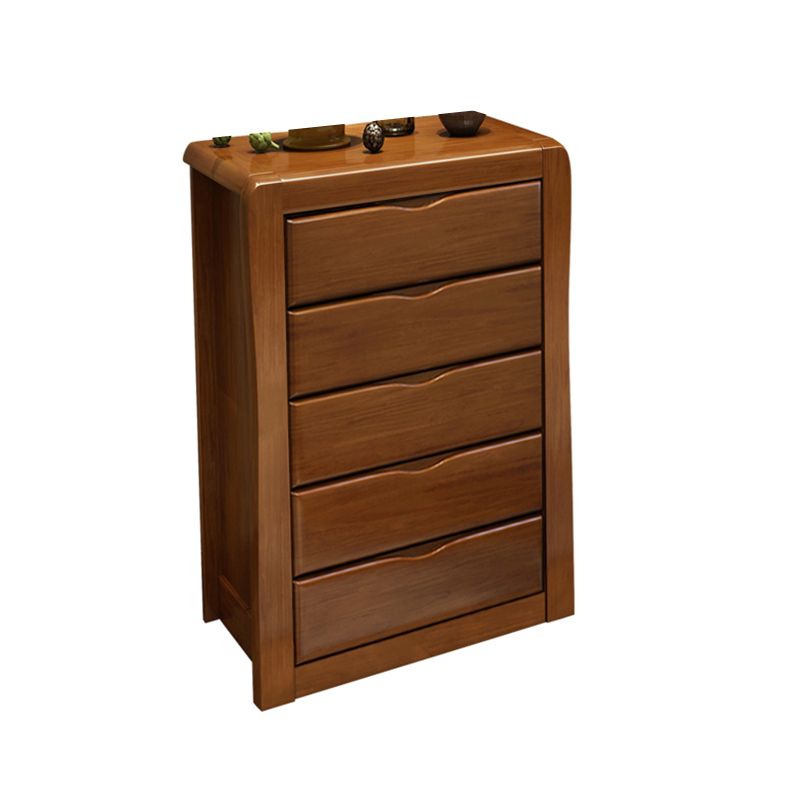 Mid-Century Modern Wooden Accent Cabinet with Drawer Brown Cabinet Clearhalo 'Cabinets & Chests' 'cabinets_chests' 'furn' 'furn_cabinets_chests' 'Furniture' 'Living Room Furniture' 1200x1200_a4f3b119-b8f2-4bc9-87ce-bae5f36cc954