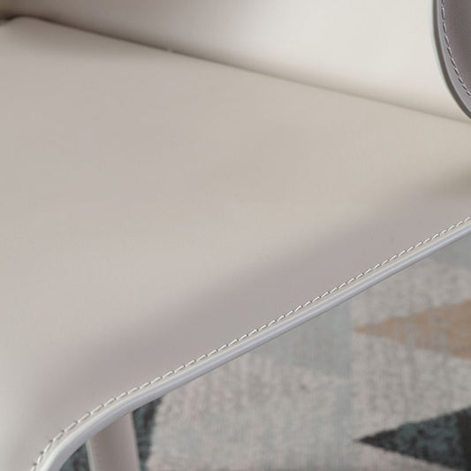 Contemporary Leather Dining Chair Armless Wingback Side Chair for Home Use Clearhalo 'Dining Chairs' 'Dining Tables & Seating' 'dining_chair' 'furn' 'furn_dining_chair' 'Furniture' 'Kitchen & Dining Furniture' 1200x1200_a4f57ddc-e0a3-4bb0-b1d1-97db3825e051