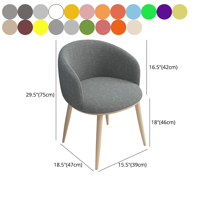 Modern Style Iron Side Chair Parsons Dining Chair with Natural Legs Clearhalo 'Dining Chairs' 'Dining Tables & Seating' 'dining_chair' 'furn' 'furn_dining_chair' 'Furniture' 'furniture_dining_chair' 'Kitchen & Dining Furniture' 1200x1200_a4f6c375-a52e-452e-ba44-ba88da4dfcc3