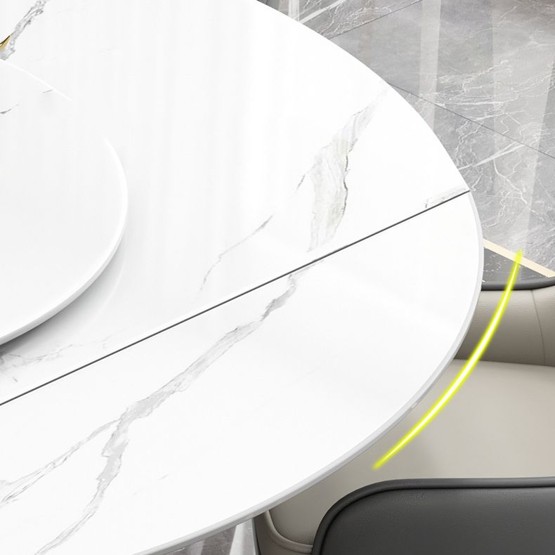 Tavolo da pranzo a piedistallo contemporaneo tavolo da pranzo rotondo per casa