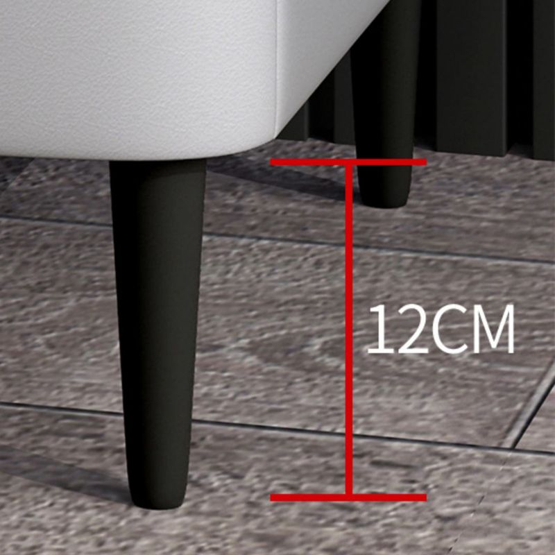 Modern Stone Top Top a 2-Drawer Storage da 18 pollici H Tavolo da notte con gambe