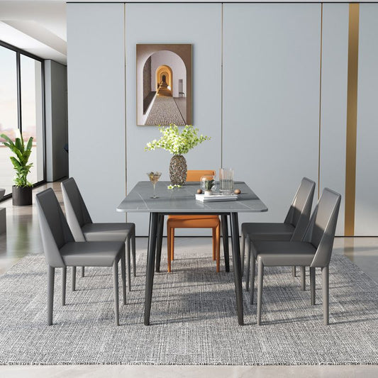 Designer Style Saddle Leather Restaurant Side Chair Matte Finish Parsons Dining Chair (Set of 2) Clearhalo ' kitchen&dining_furn' 'Dining Chairs' 'Dining Tables & Seating' 'dining_chair' 'furn' 'furn_dining_chair' 'Furniture' 'furniture_dining_chair' 'Kitchen & Dining Furniture' 'kitchen' 1200x1200_a4f9d7f7-4707-41ea-b94a-03fb72ebe6b9