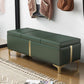 16.5" W Glam Wood Seating Bench Cushioned Entryway Bench with Storage Clearhalo 'Benches' 'Chairs & Seating' 'furn' 'furn_benches' 'Furniture' 'Living Room Furniture' 1200x1200_a4fc537c-0acb-4f25-92f4-602d92ad059c