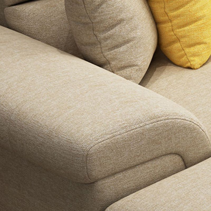 137.8"L x 70.87"W x 37.4"H Upholstered Pillow Top Arm Sectionals Clearhalo 'furn' 'furn_sectionals' 'Furniture' 'furniture_sectionals' 'kitchen' 'kitchen_sectionals' 'Living Room Furniture' 'Sectionals' 1200x1200_a4fd50b7-27e5-4d16-b099-938a5d0babda