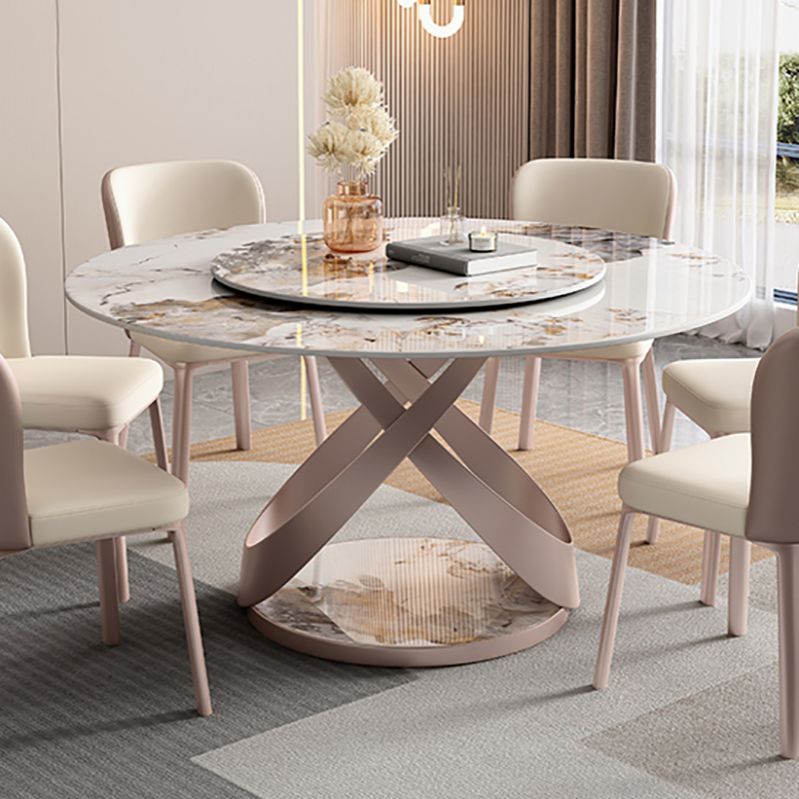 Modern Sintered Stone Dining Table Pedestal Casual Dining Table Clearhalo 'Dining Tables & Seating' 'Dining Tables' 'dining_table' 'furn' 'furn_dining_table' 'Furniture' 'furniture_dining_table' 'Kitchen & Dining Furniture' 'kitchen' 'kitchen_dining_table' 1200x1200_a4fe5355-59eb-4d7c-81bd-6f82e496936b