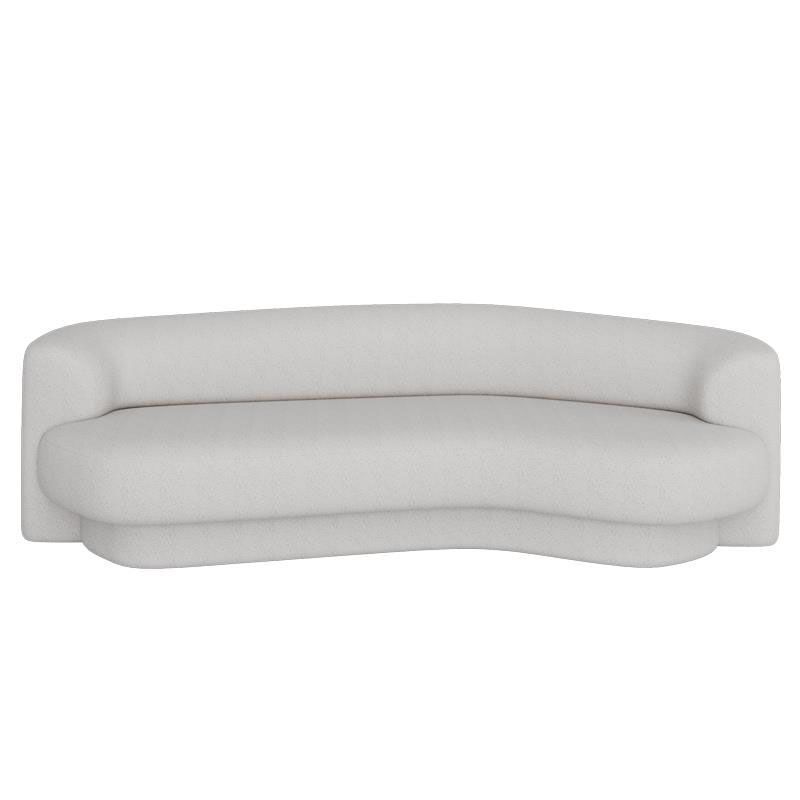 Contemporary Sofa Solid Color Curved Loveseat for Bonus Room Clearhalo 'furn' 'furn_sofas' 'Furniture' 'Living Room Furniture' 'Sofa' 'sofas' 1200x1200_a5000c92-d8d8-4183-847d-3eacd667fc2f