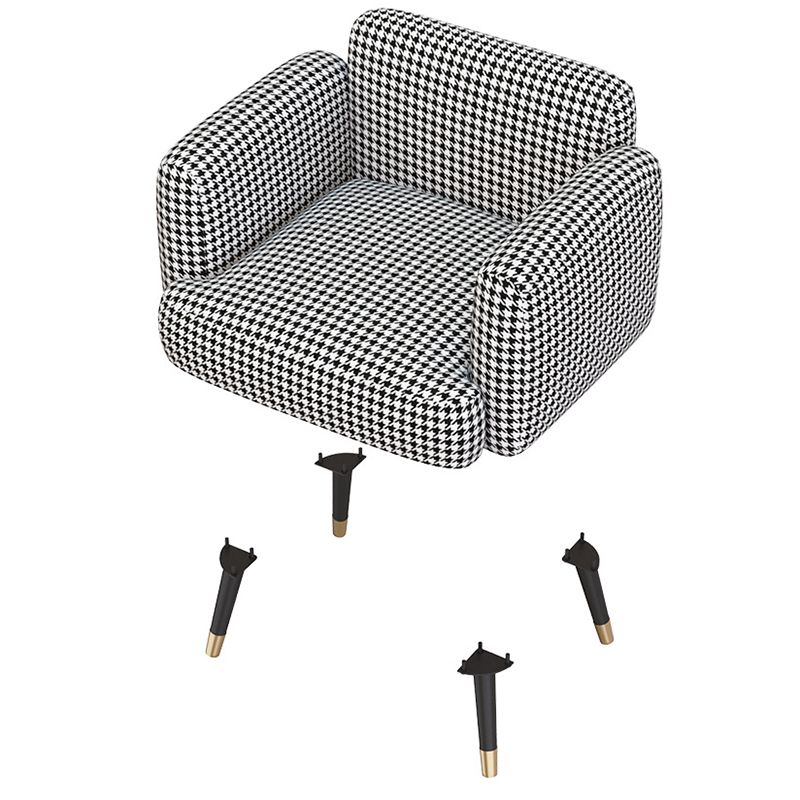 Leer/faux leer moderne bank 27,95 "High Scroll Arm stoelen