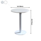 Industrial Style Dining Table Pedestal Dining Room Collection ,23.6"L x 23.6''W x 29.5"H Clearhalo ' dining_table' 'Dining Tables & Seating' 'Dining Tables' 'furn' 'furn_dining_table' 'Furniture' 'furniture_dining_table' 'Kitchen & Dining Furniture' 'kitchen&dining_furn' 'kitchen' 'kitchen_dining_table' 1200x1200_a5020b53-9535-4b1e-98f1-206cf213e84a