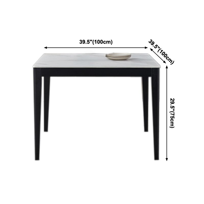 Industrial Square Shape White Table Sintered Stone Standard Dining Table for Kitchen Clearhalo ' dining_table' 'Dining Tables & Seating' 'Dining Tables' 'furn' 'furn_dining_table' 'Furniture' 'furniture_dining_table' 'Kitchen & Dining Furniture' 'kitchen&dining_furn' 'kitchen' 'kitchen_dining_table' 1200x1200_a502b97f-e795-4751-8038-1cbdee1ffbf4