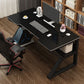 Contemporary Wooden Office Desk Antique Finish Gaming Desk with Metal Legs Clearhalo 'furn' 'furn_office_desk' 'Furniture' 'Office Desks' 'Office Furniture' 'office_desk' 1200x1200_a5062589-b565-4bb9-8f24-064ebcca6bfc