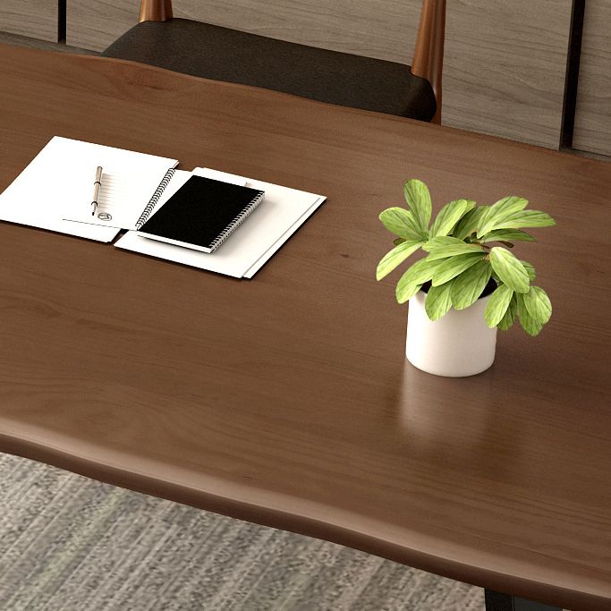 Modern Brown Top Office Desk Solid Wood Writing Desk for Home Clearhalo 'furn' 'furn_office_desk' 'Furniture' 'Office Desks' 'Office Furniture' 'office_desk' 1200x1200_a5065fa0-6265-4499-a9a3-86dd614d0e64