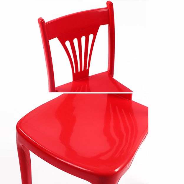 Contemporary Style Plastic Dining Armless Chair Slat Back Dining Stackable Chairs for Home Clearhalo ' kitchen&dining_furn' 'Dining Chairs' 'Dining Tables & Seating' 'dining_chair' 'furn' 'furn_dining_chair' 'Furniture' 'furniture_dining_chair' 'Kitchen & Dining Furniture' 'kitchen' 1200x1200_a508859e-41ff-4bda-a4e8-0a8ac362b71b