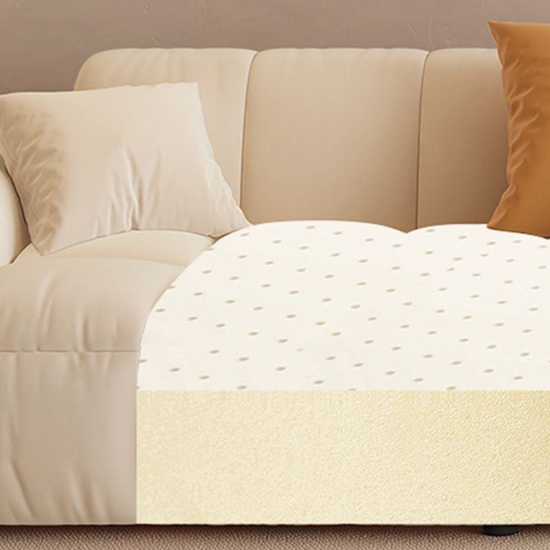 Scandinavian Wood Frame Recessed Arm Sofa in White for Living Room Clearhalo 'furn' 'furn_sofas' 'Furniture' 'Living Room Furniture' 'Sofa' 'sofas' 1200x1200_a5093a2f-6d1c-4a8c-a3c2-1ef1e11a49d2