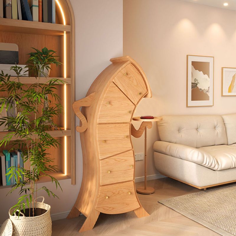 Contemporary Lingerie Chest Vertical Wood Dresser with 5 Drawers for Home Clearhalo 'Bedroom Furniture' 'Dressers & Chests' 'dressers_chests' 'furn' 'furn_dressers_chests' 'Furniture' 1200x1200_a509907a-7e36-45a2-bfdb-50807d74dd53