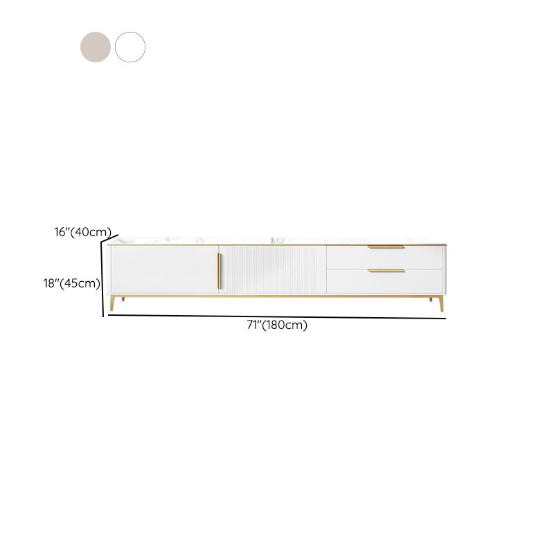 Rectangle Enclosed Storage TV Stand Luxury Sintered Stone Home Stand Console Clearhalo 'furn' 'furn_tv_stands_entertainment_centers' 'Furniture' 'Living Room Furniture' 'TV Stands & Entertainment Centers' 'TV Stands & Media Storage Furniture' 'tv_stands_entertainment_centers' 1200x1200_a50b8667-5968-476f-84b9-3f034c772592