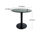 White Modern Style Round Table in Metal Milk Tea Shop Bar Table Clearhalo 'Bar Furniture' 'Bar Tables' 'bar_tables' 'furn' 'furn_bar_tables' 'Furniture' 'furniture_bar_tables' 'Kitchen & Dining Furniture' 1200x1200_a50d9e8c-e11f-4e24-a0de-ce56fc2f7e66