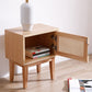 Comodino di accento di legno contemporaneo 20,47 "comodino da letto alto