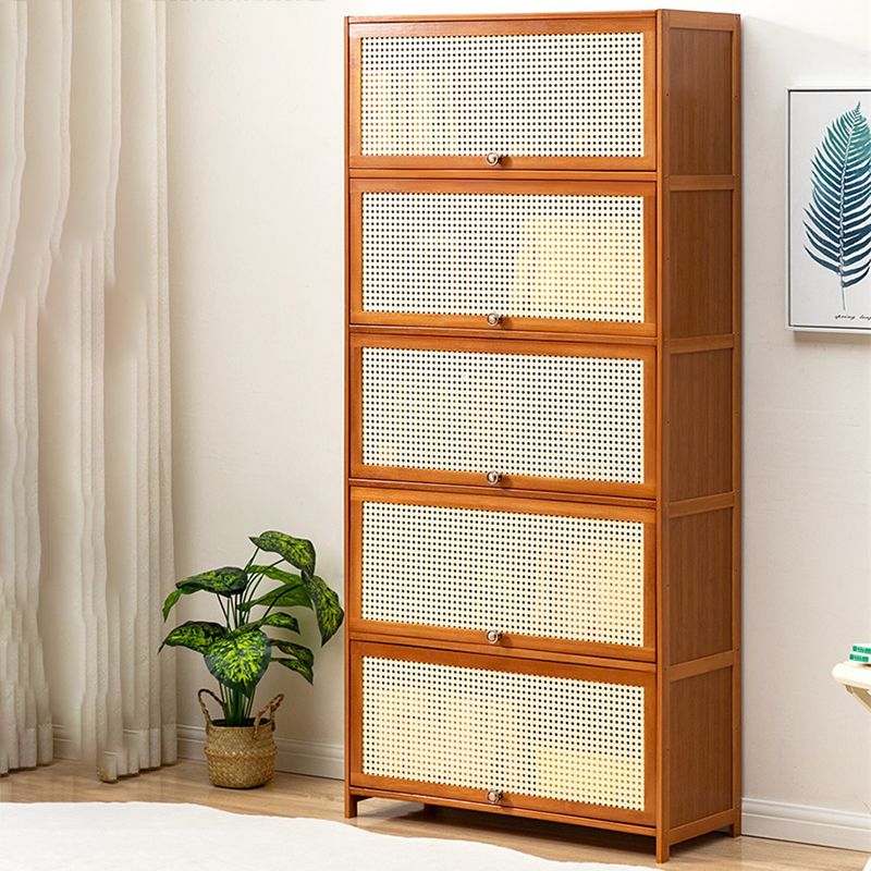 Brown Color Barrister Bookcase Contemporary Bamboo Bookcase for Home Office Clearhalo 'Bookcases' 'furn' 'furn_bookcases' 'Furniture' 'furniture_bookcases' 'kitchen' 'kitchen_bookcases' 'Living Room Furniture' 'Office Furniture' 1200x1200_a50e8fb8-0f1f-4c79-8562-1de0d90b2439