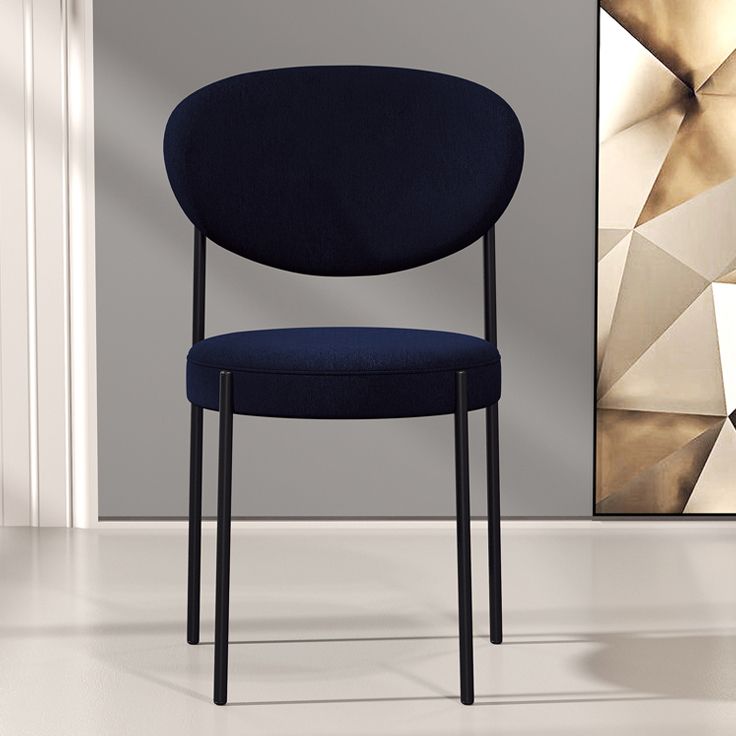 Home Scandinavian Side Chair Upholstered Open Back Metal Dining Room Chair Clearhalo ' kitchen&dining_furn' 'Dining Chairs' 'Dining Tables & Seating' 'dining_chair' 'furn' 'furn_dining_chair' 'Furniture' 'furniture_dining_chair' 'Kitchen & Dining Furniture' 'kitchen' 1200x1200_a50f6976-dd6b-4977-958d-6004e6f78a15