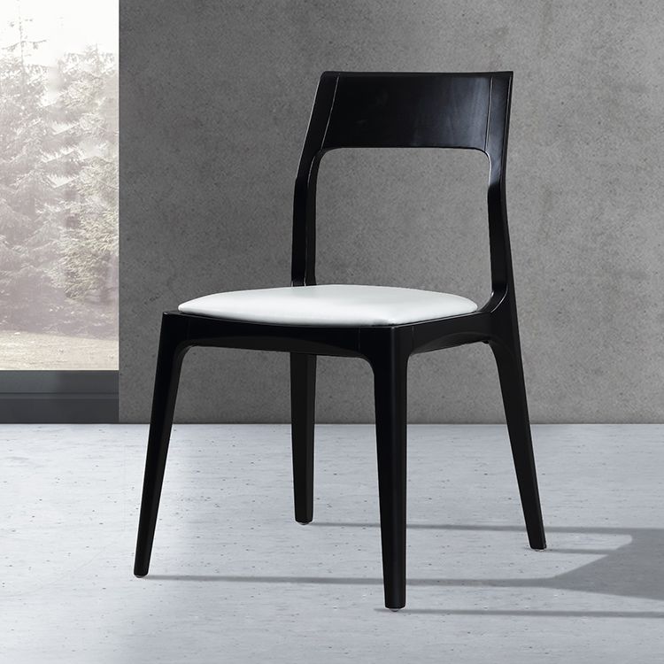 Wood Scandinavian Style Dining Chair Home Open Back Cushioned Dining Side Chair Clearhalo ' kitchen&dining_furn' 'Dining Chairs' 'Dining Tables & Seating' 'dining_chair' 'furn' 'furn_dining_chair' 'Furniture' 'furniture_dining_chair' 'Kitchen & Dining Furniture' 'kitchen' 1200x1200_a5104b06-5048-4ae1-b87a-f5741e406e3b