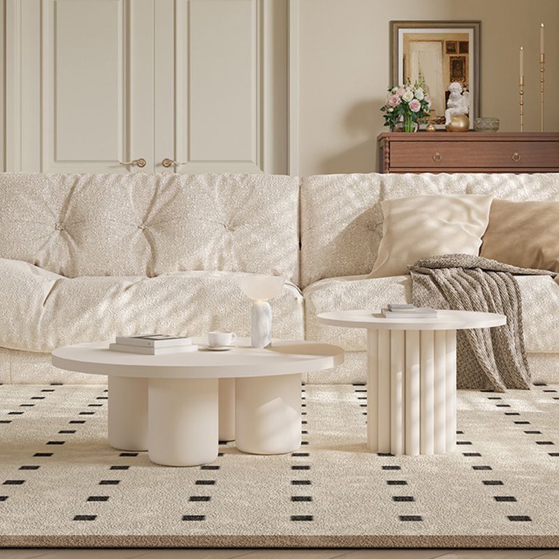 Contemporary Coffee Table Wooden Round Coffee Cocktail Table Clearhalo 'Coffee & Accent Tables' 'Coffee Tables' 'coffee_tables' 'furn' 'furn_coffee_tables' 'Furniture' 'Living Room Furniture' 1200x1200_a510e08b-3c1f-4893-8101-e01bb261e89d
