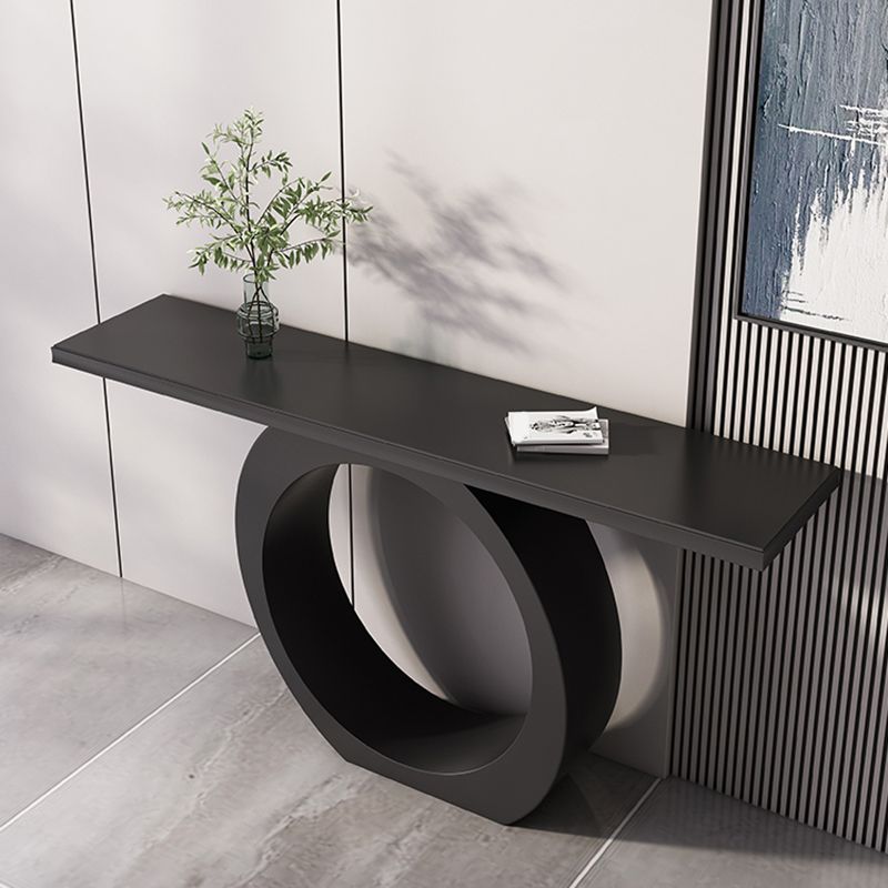 Contemporary Wooden Console Accent Table with Rectangle Top for Hall