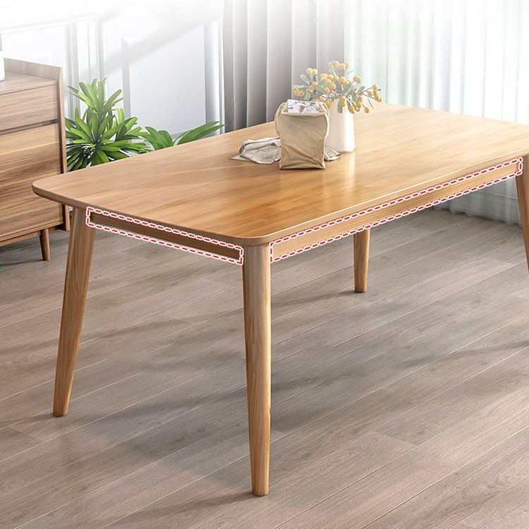Modern Style Solid Wood Dining Set with 4 Legs Fixed Table Dinette Set for Dining Room Clearhalo 'Dining Room Sets' 'Dining Tables & Seating' 'dining_room_set' 'Furniture' 'furniture_dining_room_set' 'Kitchen & Dining Furniture' 'kitchen&dining_furn' 'kitchen' 1200x1200_a514804c-4fa8-425f-8e4c-accdaf52cd63