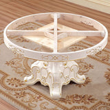 Solid Wood Victorian Round Dining Table Faux Marble Top Table with Wooden Pedestal Clearhalo 'Dining Tables & Seating' 'Dining Tables' 'dining_table' 'furn' 'furn_dining_table' 'Furniture' 'furniture_dining_table' 'Kitchen & Dining Furniture' 'kitchen' 'kitchen_dining_table' 1200x1200_a5155588-f423-409c-9b2e-cc8472c05f78