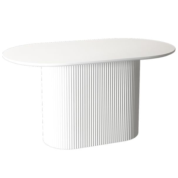 Solid Wood Base Contemporary Oval Dining Table White Top Table with Pedestal Base Clearhalo ' dining_table' 'Dining Tables & Seating' 'Dining Tables' 'furn' 'furn_dining_table' 'Furniture' 'furniture_dining_table' 'Kitchen & Dining Furniture' 'kitchen&dining_furn' 'kitchen' 'kitchen_dining_table' 1200x1200_a51713c3-8d41-4237-86b3-9cf147d98f4c