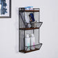Industrial Wall Unit Bookshelf with Iron Frame Pine Wood Shelf Clearhalo 'Bookcases' 'furn' 'furn_bookcases' 'Furniture' 'furniture_bookcases' 'Office Furniture' 1200x1200_a5176010-5b0f-4dcd-b635-48c9be909498