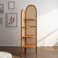 Contemporary Wooden Bookshelf Corner 4 Shelves Closed Back Bookcase Clearhalo 'Bookcases' 'furn' 'furn_bookcases' 'Furniture' 'Office Furniture' 1200x1200_a519279a-73f7-4e91-a0d4-fd1491503c23