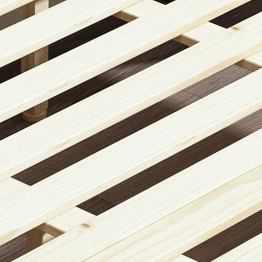 Weißes Standard -Bett moderner Bettrahmen mit gepolstertem Kopfteil