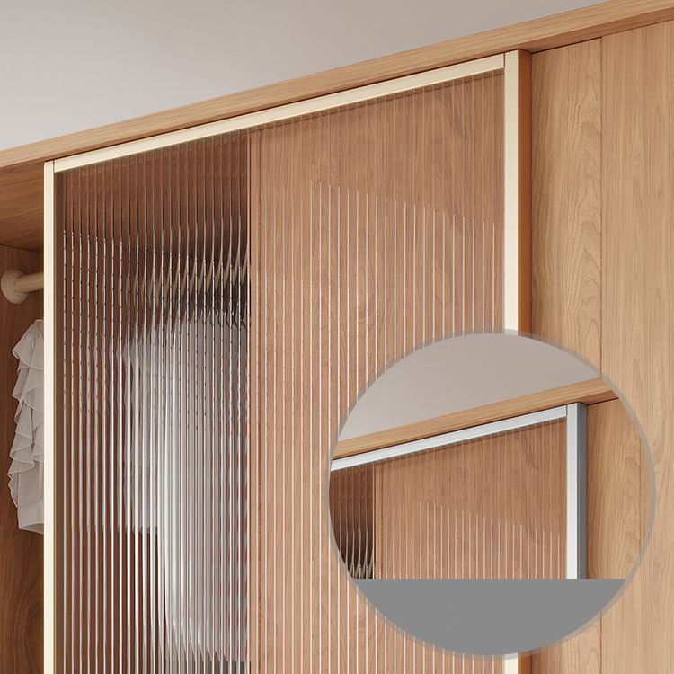 Engineered Wood Wardrobe Cabinet Modern Wardrobe Closet for Bedroom