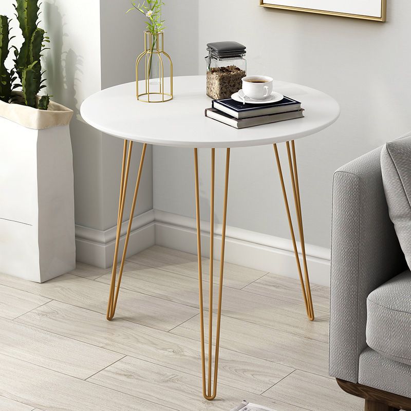 3 Legs Steel End Table Wood Round Side Table for Loving Room Clearhalo 'Coffee & Accent Tables' 'End & Side Tables' 'end_side_table' 'Furniture' 'furniture_end_side_table' 'Living Room Furniture' 1200x1200_a51cd00a-da5a-416a-ba88-698b3c67dbde