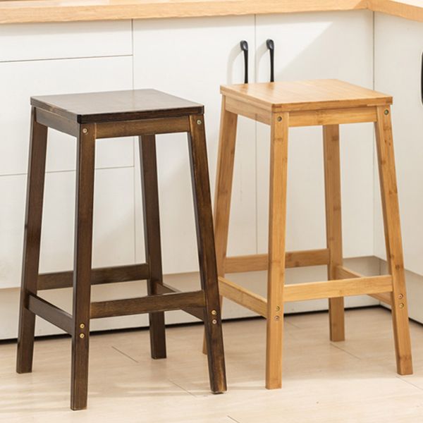 Modern Folding Armless Counter Stool Wood Living Room Bar Stool with Footrest Clearhalo 'Bar Furniture' 'Bar Stools' 'bar_stools' 'furniture_bar_stools' 'Kitchen & Dining Furniture' 'kitchen&dining_furn' 'kitchen' 'kitchen_furn' Furniture' 1200x1200_a51ceac6-893e-4f56-bfdc-d9428de06831