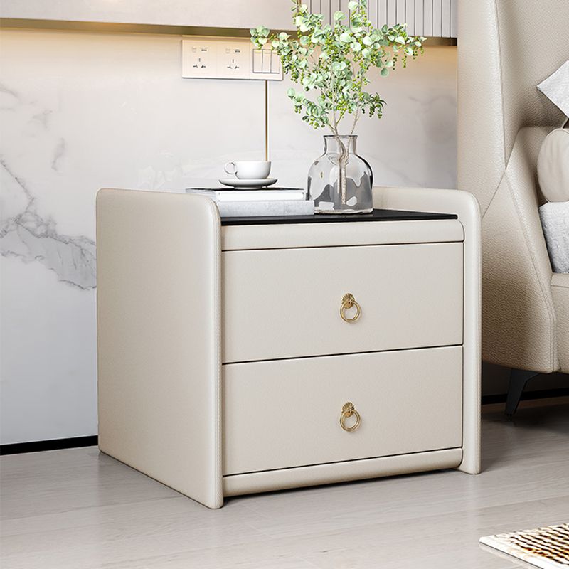 Caja de almacenamiento de cajones de madera maciza contemporánea para dormitorio