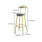 Glam Low Back Bar and Counter Stool Round Stool with 4 Gold Legs Clearhalo 'Bar Furniture' 'Bar Stools' 'bar_stools' 'furniture_bar_stools' 'Kitchen & Dining Furniture' 'kitchen&dining_furn' 'kitchen' 'kitchen_furn' Furniture' 1200x1200_a51daea0-2de6-4285-b96d-7b38b0522f3f