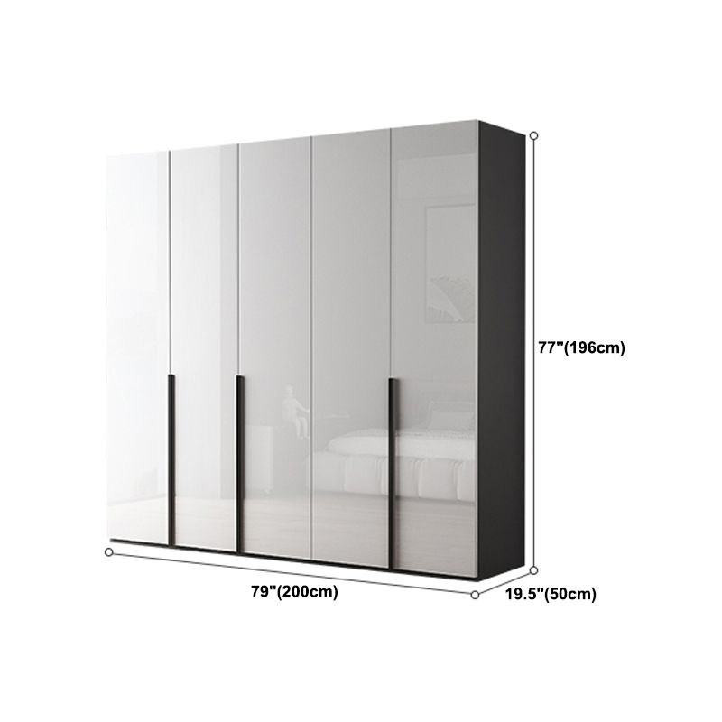 Moderne garderobe -kast met planken Engineered Wood Garderobe Armoire