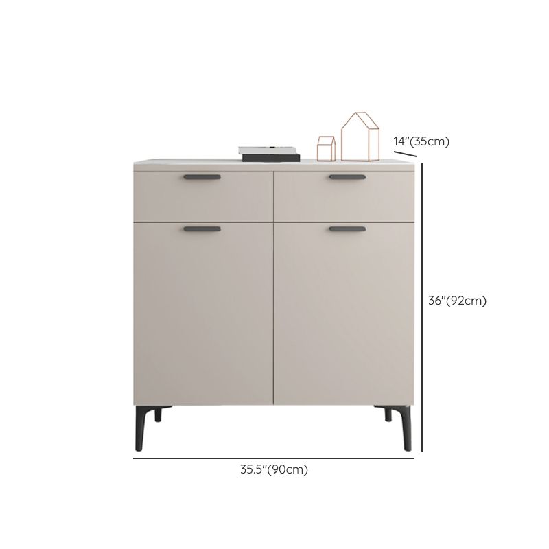 Contemporary Sideboard Cabinet Solid Wood Sideboard Table with Doors for Dining Room Clearhalo 'buffet_sideboard' 'Buffets & Sideboards' 'furn' 'furn_buffet_sideboard' 'Furniture' 'Kitchen & Dining Furniture' 1200x1200_a52062ef-229a-4265-bec4-44187e29a119