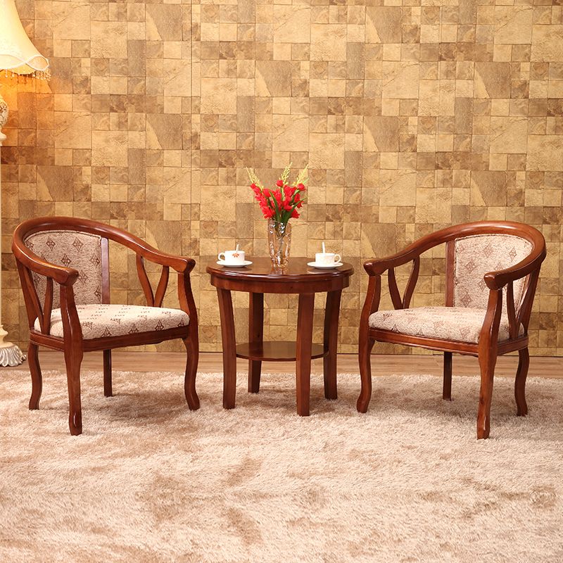 Traditional Style Dining Chair Upholstered Solid Wood Base Arm Chair for Home Clearhalo 'Dining Chairs' 'Dining Tables & Seating' 'dining_chair' 'furn' 'furn_dining_chair' 'Furniture' 'Kitchen & Dining Furniture' 1200x1200_a522905b-63e7-4d35-b92c-b81644e021a5